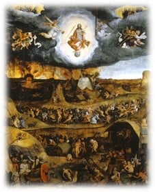 a painting of the last judgement by michelangelo