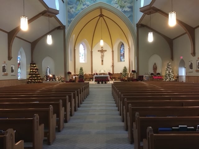 St. Margaret Church decorated for Christmas